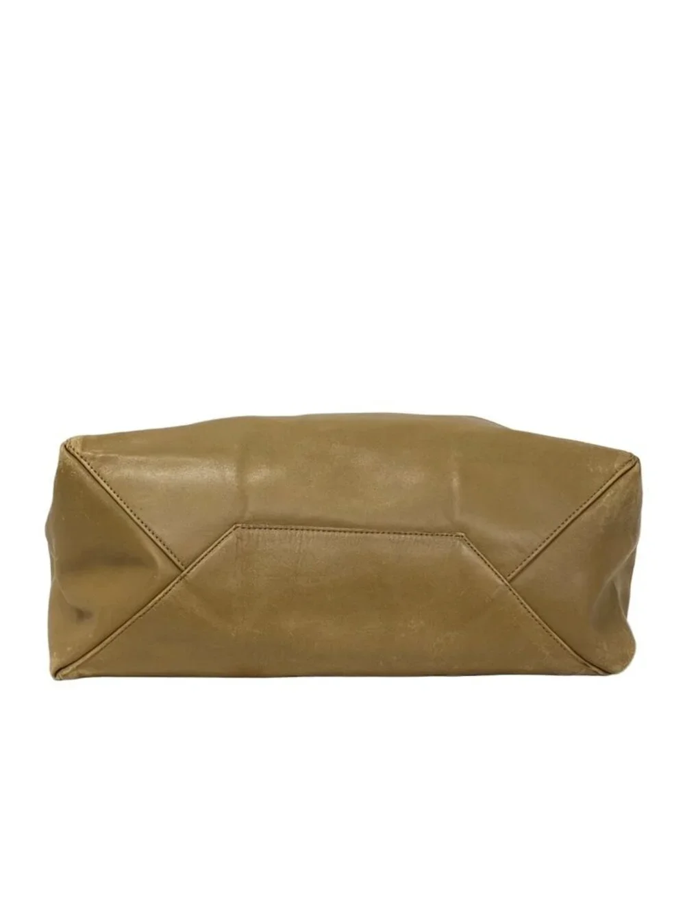 Celine Tote Bag Horizontal Cabas Light Brown Leather